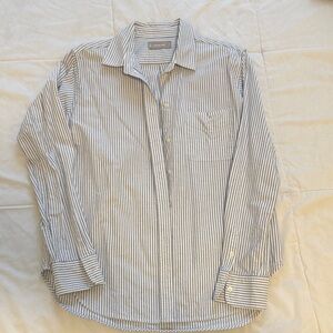 Striped Blue and White Shirt